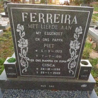 FERREIRA Piet 1929-1991 & Cisca 1935-2020