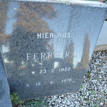 FERREIRA 1922-1978