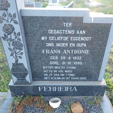 FERREIRA Frans Anthonie 1932-1990