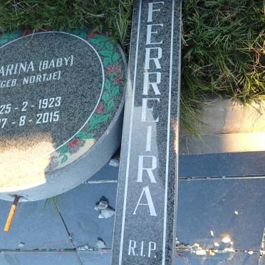 FERREIRA Marina nee NORTJE 1923-2015_2