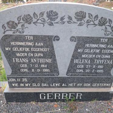 GERBER Frans Anthonie 1914-1985 & Helena Tryfena 1916-1995