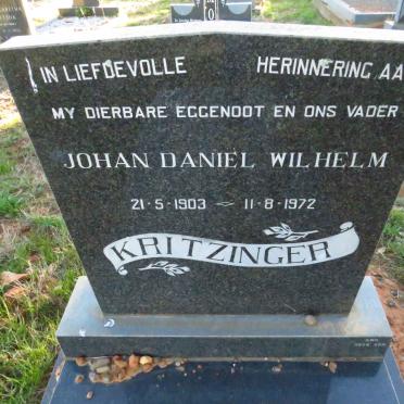 KRITZINGER Johan Daniel Wilhelm 1903-1972