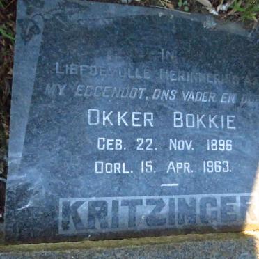 KRITZINGER Okker 1896-1963