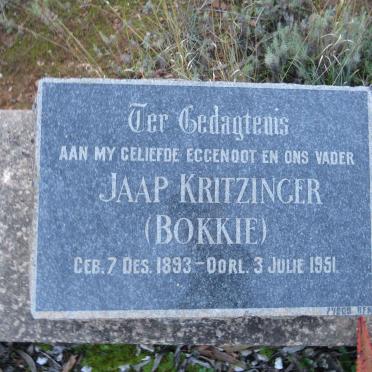 KRITZINGER Jaap 1893-1951