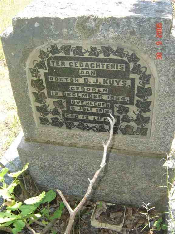 KUYS D.J. 1864-1918