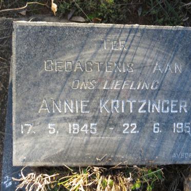 KRITZINGER Annie 1945-1954