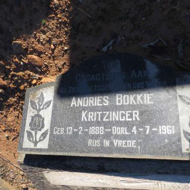 KRITZINGER Andries 1888-1961