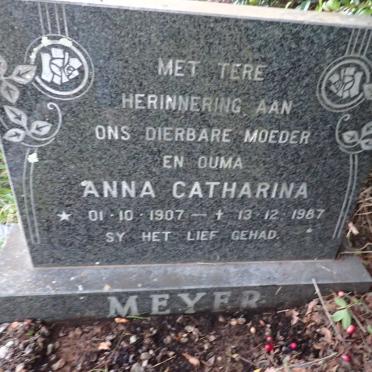 MEYER Anna Catharina 1907-1987