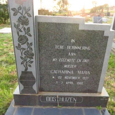 OOSTHUIZEN Catharina Maria 1937-1980