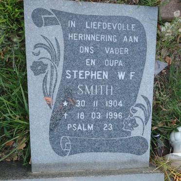 SMITH Stephen W.F. 1904-1996