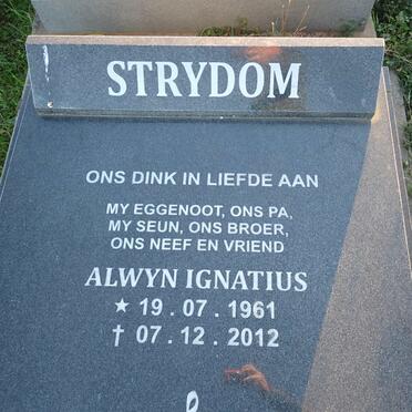 STRYDOM Alwyn Ignatius 1961-2012