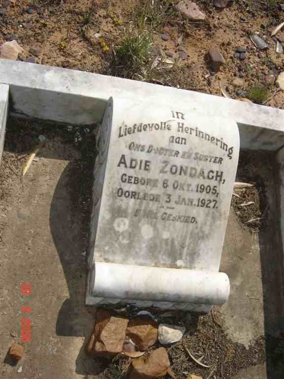 ZONDACH Adie 1905-1927