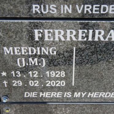 FERREIRA J.M. 1928-2020