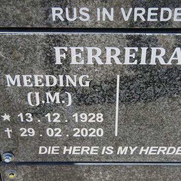 FERREIRA J.M. 1928-2020