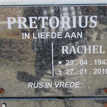PRETORIUS Rachel 1943-2018