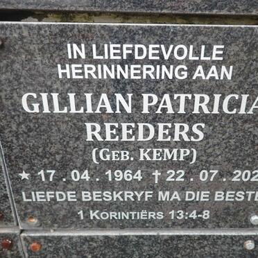 REEDERS Gillian Patricia nee KEMP 1964-2021