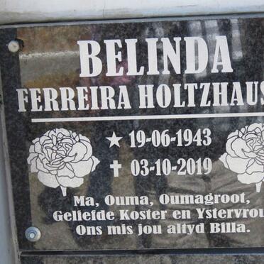 HOLTZHAUSEN Belinda Ferreira 1943-2019