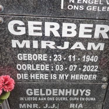 GERBER Mirjam 1940-2022