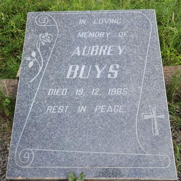 BUYS Aubrey -1985
