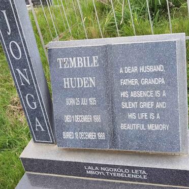 JONGA Tembile Huden 1925-1988