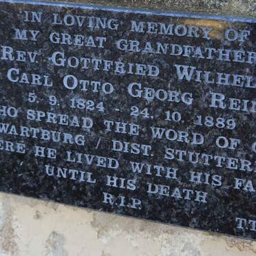 REIN Gottfried Wilhelm Carl Otto Georg 1824-1889