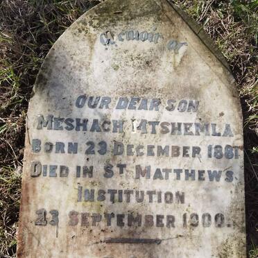 MTSHEMLA Meshach 1881-1900