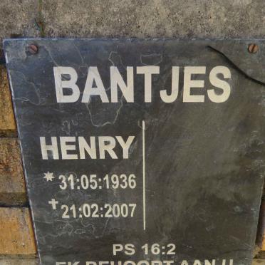 BANTJES Henry 1936-2007