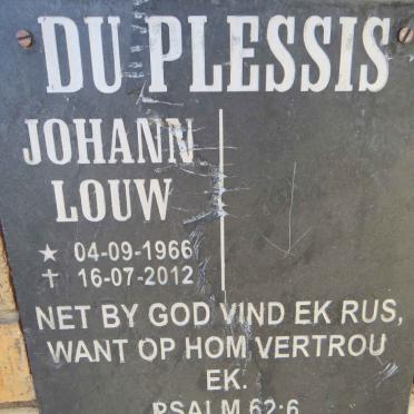 PLESSIS Johann Louw, du 1966-2012