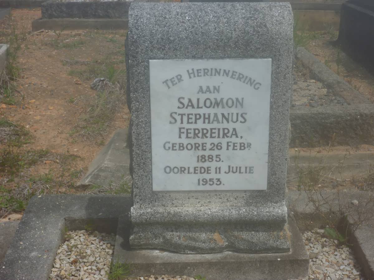 FERREIRA Salomon Stephanus 1885-1953