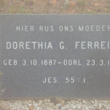 FERREIRA Dorethea G. 1887-1934
