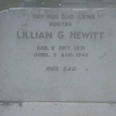 HEWITT Lillian G. 1931-1949