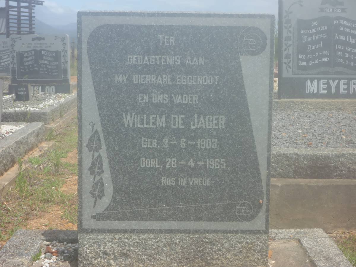 JAGER Willem, de 1903-1965