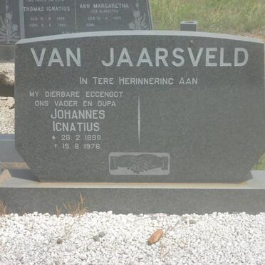 JAARSVELD Johannes Ignatius, van 1898-1976