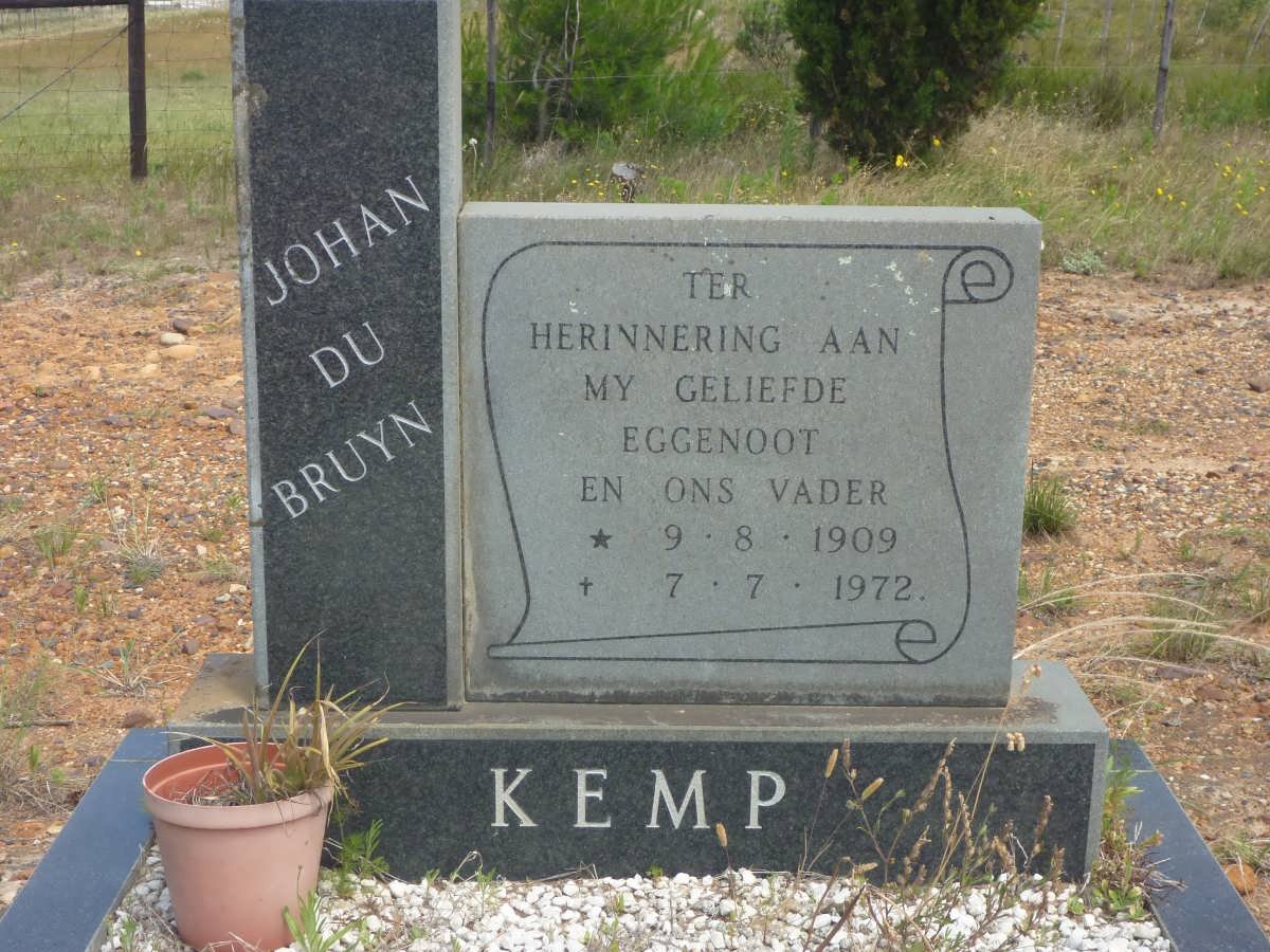 KEMP Johan du Bruyn 1909-1972