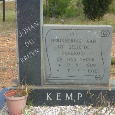 KEMP Johan du Bruyn 1909-1972
