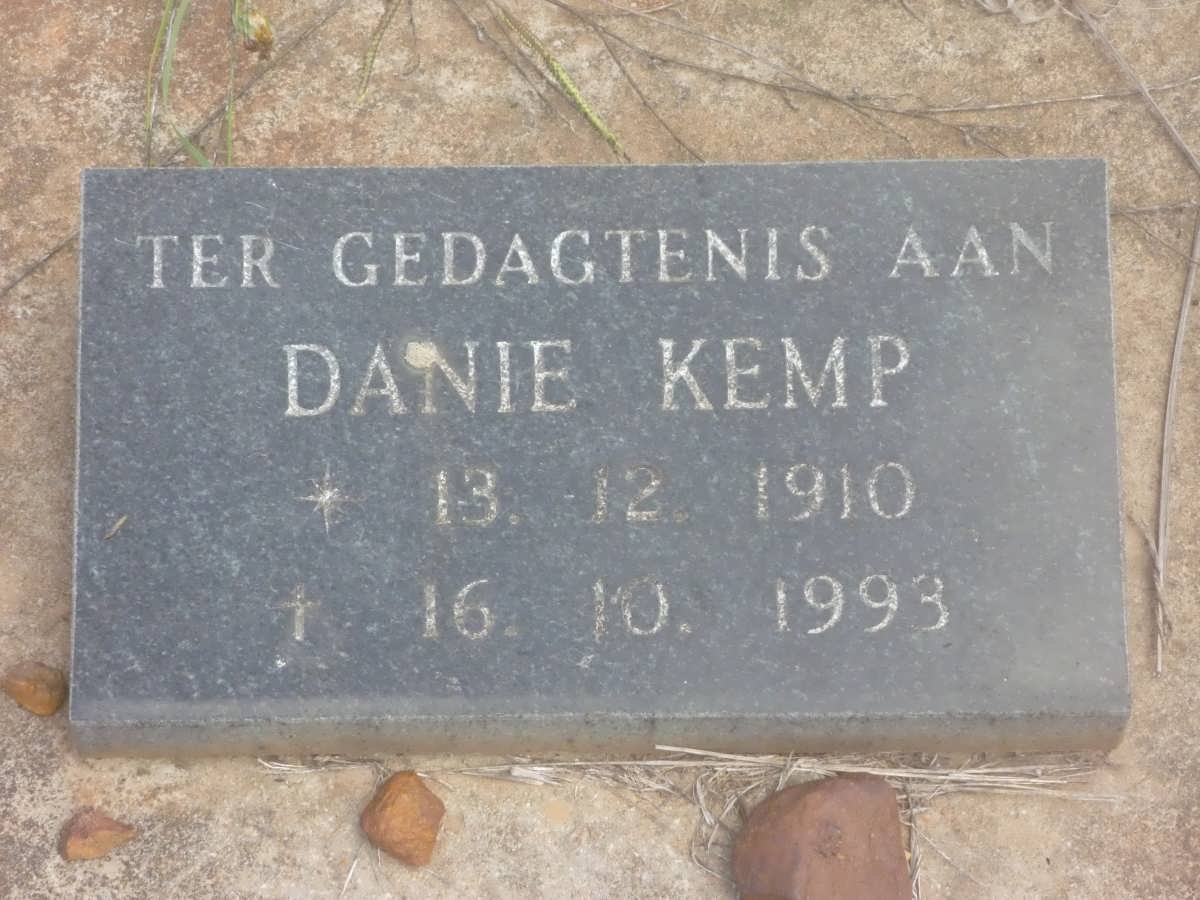 KEMP Danie 1910-1993