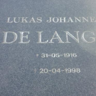 LANGE Lukas Johannes, de 1916-1998