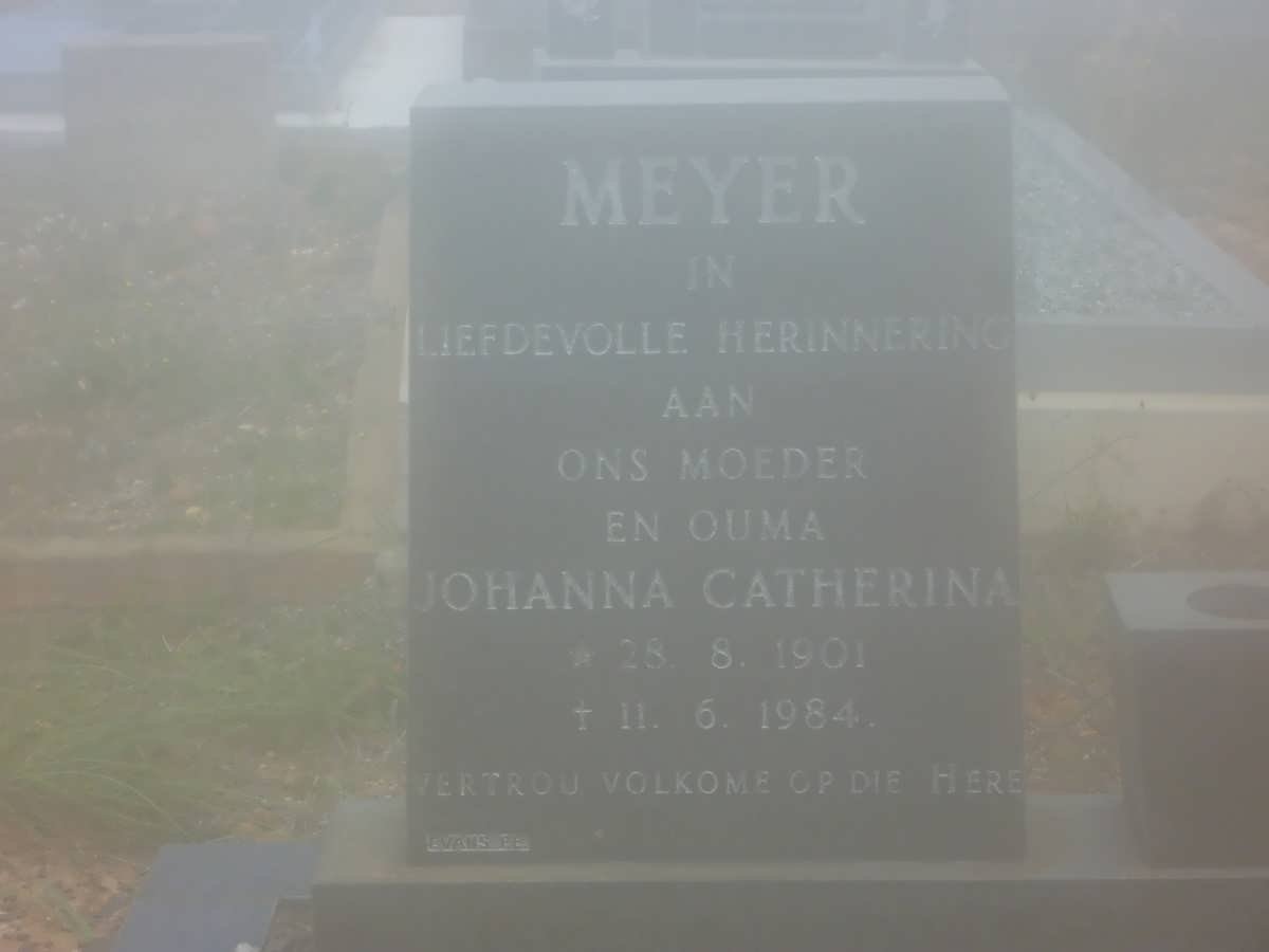 MEYER Johanna Catherina 1901-1984