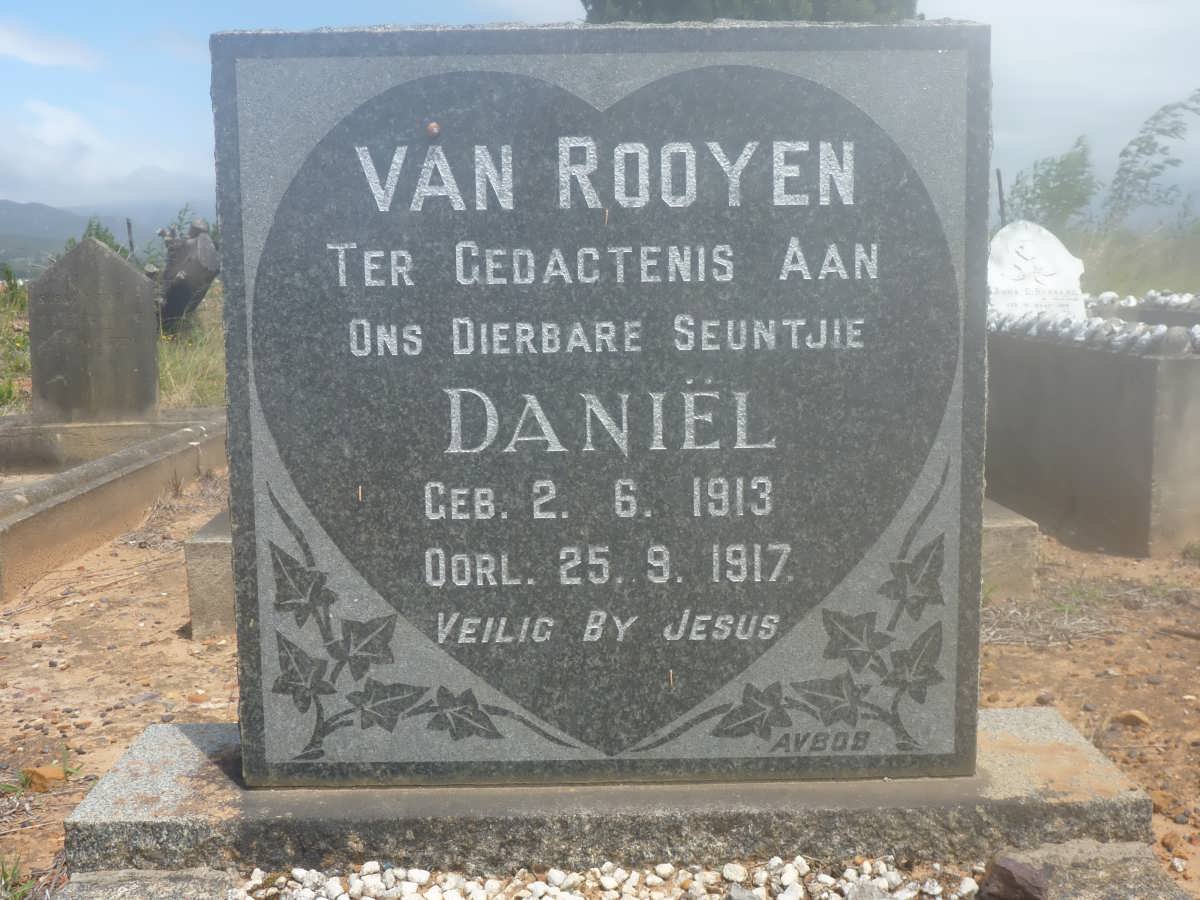 ROOYEN Daniel, van 1913-1917