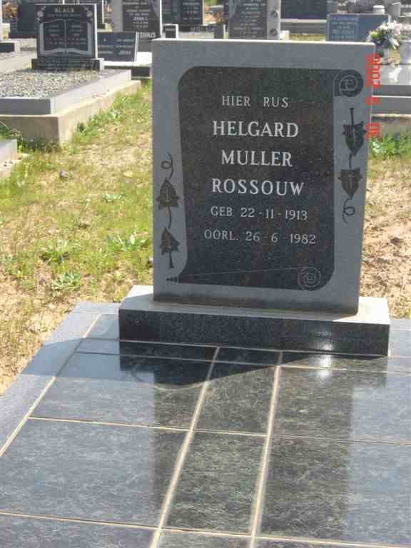 ROSSOUW Helgard Muller 1913-1982