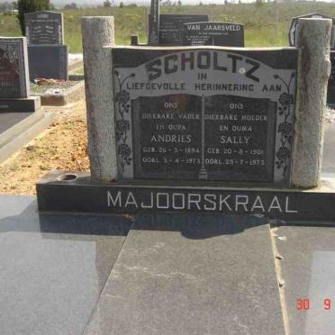 SCHOLTZ Andries 1894-1973 &amp; Sally 1901-1973