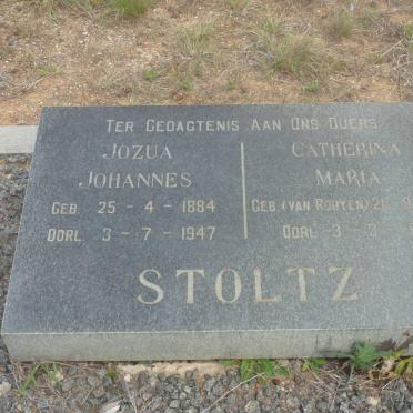 STOLTZ Jozua Johannes 1884-1947 &amp; Catherina Maria VAN ROOYEN 1882-1953