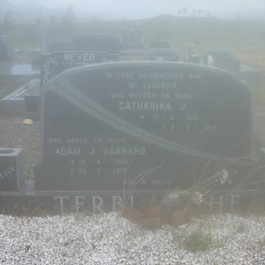 TERBLANCHE Adam J. Barnard 1903-1979 &amp; Catharina J. 1910-1978