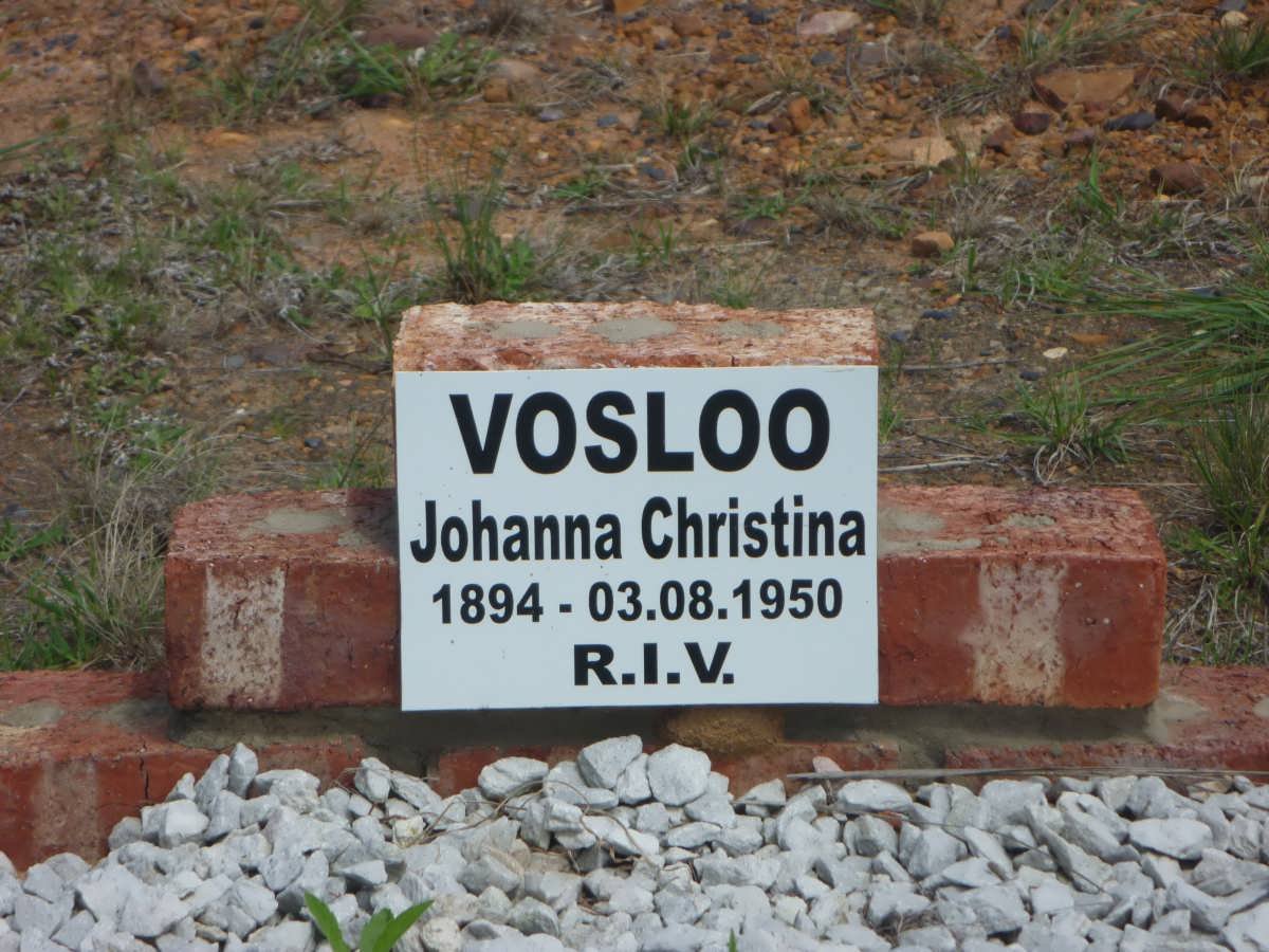 VOSLOO Johanna Christina 1894-1950