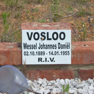 VOSLOO Wessel Johannes Daniël 1889-1955