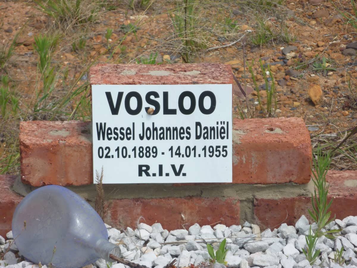 VOSLOO Wessel Johannes Daniël 1889-1955