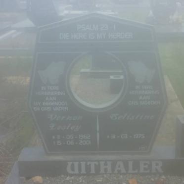 UITHALER Vernon Lesley 1962-2001 &amp; Selistine 1975-