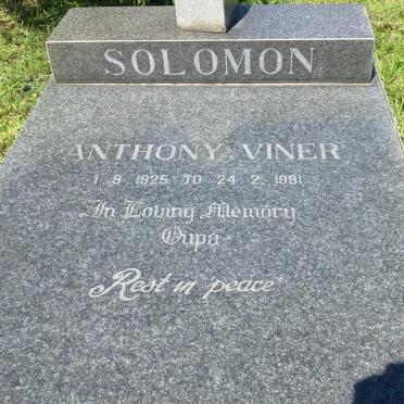 SOLOMON Anthony Viner 1925-1991
