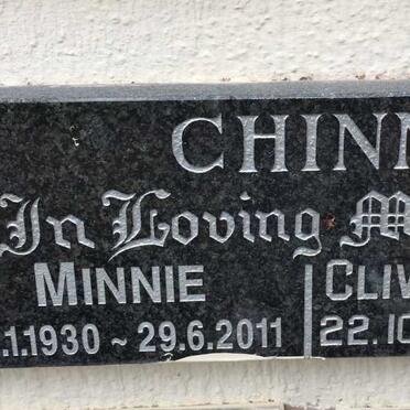 CHINN Clive Montague 1924-1994 &amp; Minnie 1930-2011