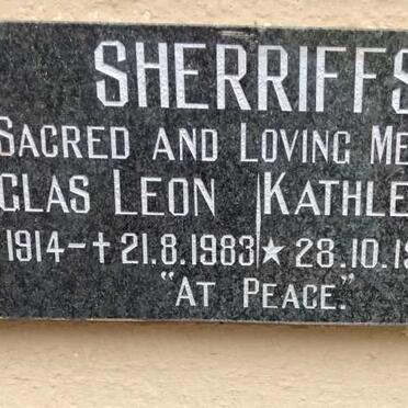 SHERRIFFS Douglas Leon 1914-1983 &amp; Kathleen Beryl 1919-2002